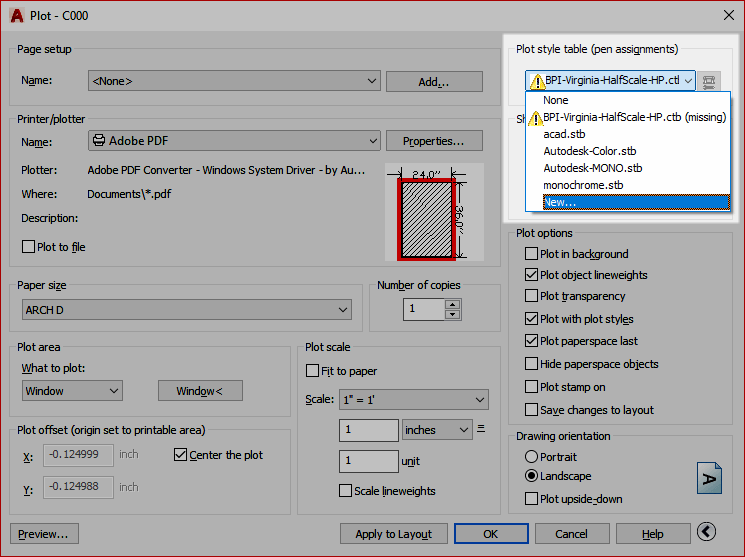 autocad 2016 for mac not recognising plot styles